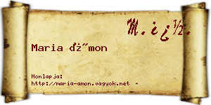 Maria Ámon névjegykártya
